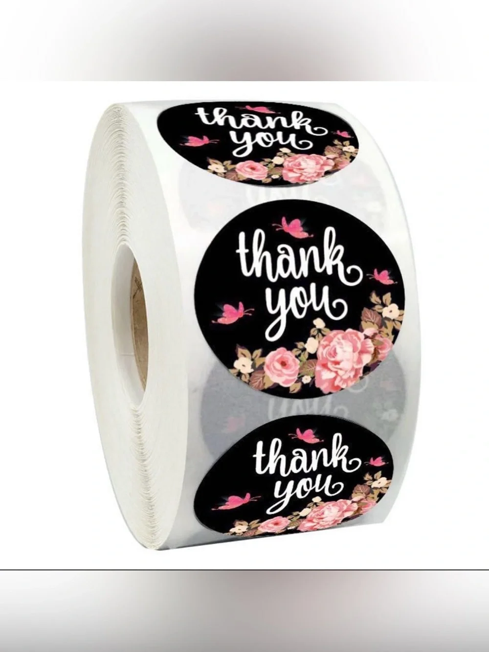 Thank You Stickers 1 Inch Floral Round Labels Small Business Packaging